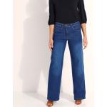Jeans larges bleus en coton Taille L pour femme en promo 