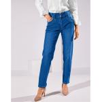 Jeans larges bleus en coton stretch Taille XL look fashion pour femme 