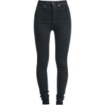 Pantalons taille haute Dr Denim noirs en coton Taille XS look streetwear pour femme 