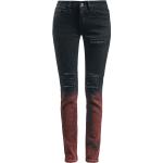 Jeans slim EMP rouges à imprimé animal en coton à motif animaux Taille M look fashion pour femme 