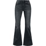 Jeans évasés RED by EMP noirs en coton Taille M look fashion pour femme 