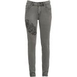 Jeans slim rock rebel by emp gris Taille M look Rock pour femme 