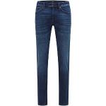 Jeans taille basse de créateur HUGO BOSS BOSS bleues foncé stretch L34 