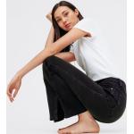 Jeans flare noirs en coton Taille XXS pour femme en promo 