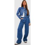 Jeans larges Boohoo bleus en denim Taille XXS rétro pour femme en promo 