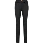 Jeans droits de créateur HUGO BOSS BOSS noirs en lyocell éco-responsable stretch pour femme 