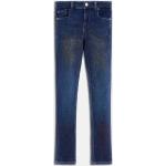 Jeans skinny Guess bleues foncé en coton mélangé à paillettes enfant éco-responsable 