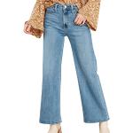 Jeans larges bleus en denim troués stretch Taille XL plus size look gothique pour femme 