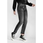 Jeans droits Le Temps des Cerises noirs en toile stretch Taille 3 XL look casual pour femme 