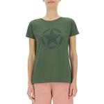 JEEP J T- Shirt Femme Star-Grande Impression J23S, Rifle Green/Rosin GR, X-Large