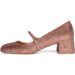 Chaussures Jeffrey Campbell roses en tissu à strass en cuir Pointure 41 avec un talon entre 3 et 5cm 