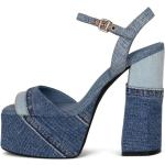 Sandales à talons Jeffrey Campbell bleues en tissu Pointure 40 avec un talon de plus de 9cm pour femme 