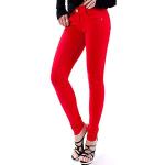 Jeggings rouges stretch Taille M look fashion pour femme 