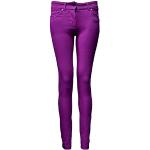 Jeans skinny violets stretch Taille XL look fashion pour femme 