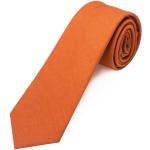 Cravates de mariage orange Taille M classiques pour homme 