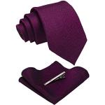 Pinces cravates violettes à carreaux Taille M look fashion pour homme 