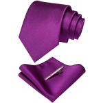 Cravates de mariage violettes Taille M look fashion pour homme 