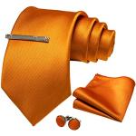Cravates de mariage orange Taille L look fashion pour homme 