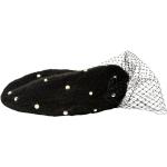 Bonnets Jennifer Behr noirs à perles à motif animaux à mailles Tailles uniques pour femme 