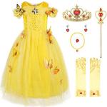 Déguisements jaunes à paillettes à motif papillons de princesses Cendrillon pour fille de la boutique en ligne Amazon.fr 