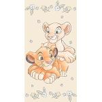 Serviettes de bain en coton à motif lions Le Roi Lion 70x140 pour enfant 