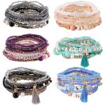 Bracelets multicolores fantaisie style bohème pour femme 