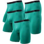 Boxers verts en coton bio Taille L plus size look sportif pour homme 