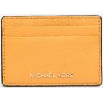Porte-cartes en cuir de créateur Michael Kors Michael Michael Kors jaunes en cuir 