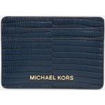 Porte-cartes en cuir de créateur Michael Kors Michael Michael Kors bleus 