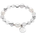 Bracelets de perles pour la Saint-Valentin argentés en velours à perles look fashion pour femme 