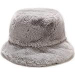 Chapeaux bob d'automne gris en coton Tailles uniques look fashion pour femme 