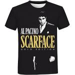 JFLY Scarface T-Shirt Film Tony Montana Imprimé 3D Streetwear Hommes Femmes Casual Mode O-Neck T-Shirt T-Shirt Surdimensionné