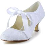 Escarpins de mariage blancs pour pieds larges Pointure 38 look fashion pour femme 