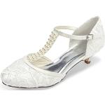 Chaussures basses de mariée blanc d'ivoire pour pieds larges Pointure 35 look fashion pour femme 