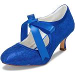 Escarpins de mariage bleus pour pieds larges Pointure 38 look fashion pour femme 