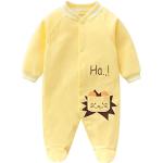 Pyjamas jaunes en coton à motif lions Taille 12 mois look fashion pour garçon en promo de la boutique en ligne Amazon.fr 