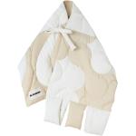 Écharpes de créateur Jil Sander beiges en polyester à franges à motif canards Tailles uniques 