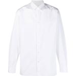 Chemises de créateur Jil Sander blanches à manches longues à manches longues classiques pour homme 