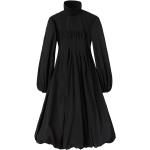 Robes de créateur Jil Sander noires à manches longues mi-longues à manches longues Taille XS pour femme en promo 
