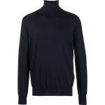 Pulls en laine de créateur Jil Sander bleu marine à manches longues à col roulé Taille 3 XL pour homme en promo 