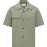 Chemises de créateur Jil Sander vertes à manches courtes à manches courtes Taille L classiques pour homme 