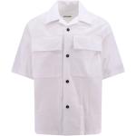 Chemises de créateur Jil Sander blanches à manches courtes à manches courtes Taille M pour homme 
