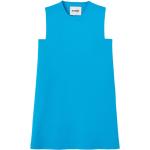 Robes de cocktail de créateur Jil Sander bleus azur sans manches à col rond Taille XS pour femme 