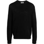 Pulls en laine de créateur Jil Sander noirs à manches longues à col rond Taille 3 XL pour homme en promo 