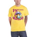 Jimi Hendrix T Shirt are You Experienced Logo Nouveau Officiel Homme Jaune Size S