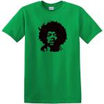 JIMI HENDRIX T-shirt en coton épais Motif légende de guitare Che Guevara - Vert - M