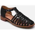 Sandales Karston noires en cuir en cuir Pointure 39 pour femme 