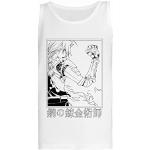 JINBETEE Fullmetal Alchemist T-Shirt Blanc sans Manches pour Femmes