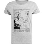 JINBETEE Fullmetal Alchemist T-Shirt Gris À Manches Courtes pour Femmes