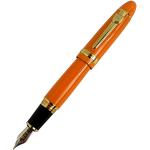 Jinhao 159 gros stylo plume à stylo moyen avec clip doré - orange